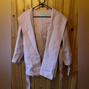 Women's Light Pink Cape Jacket